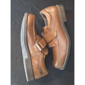 Dr Scholls Mens Leather Brown Loafer Dress Shoes Wide 3E Comfort Casual Size 13